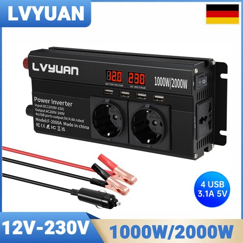 1000w 2000w wechselrichter - 1000w,