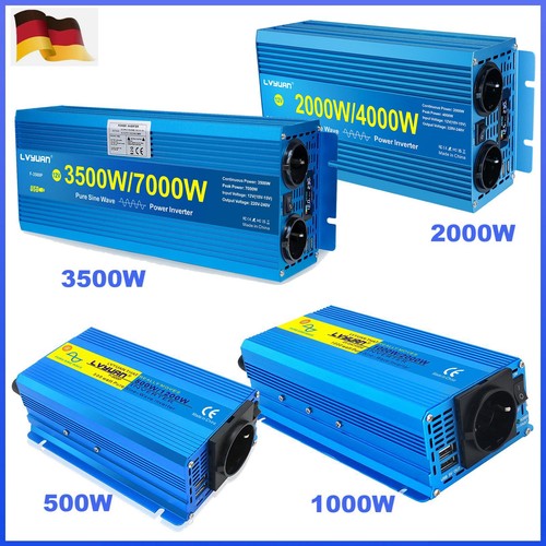 12v 24v auf 230v - 230v, sinus
