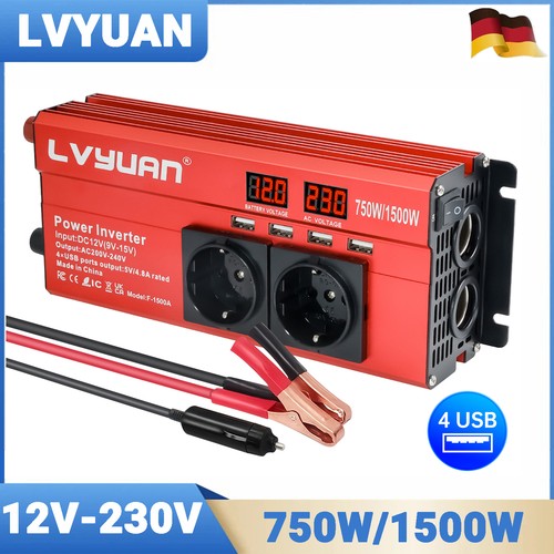 750w 1500w wechselrichter - 1500w, 12v