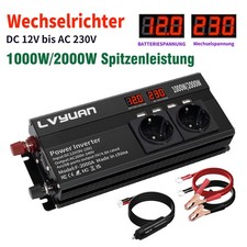 1000W 2000W Wechselrichter 12V