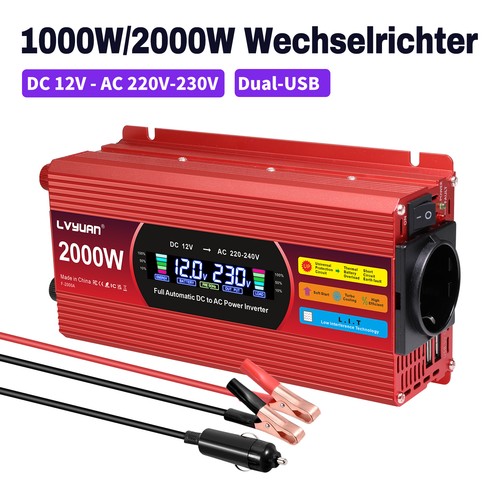 Auto spannungswandler 1000w - auto,