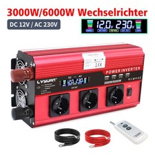 3000W 6000W 12V auf 230V