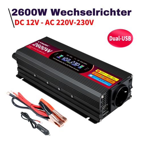 Auto spannungswandler 1300w - auto,