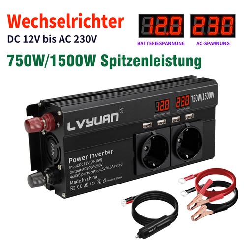 750w 1500w wechselrichter - 1500w,